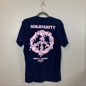 Biden Harris 2020 Solidarity Peace Unisex Short Sleeve T-Shirt MED